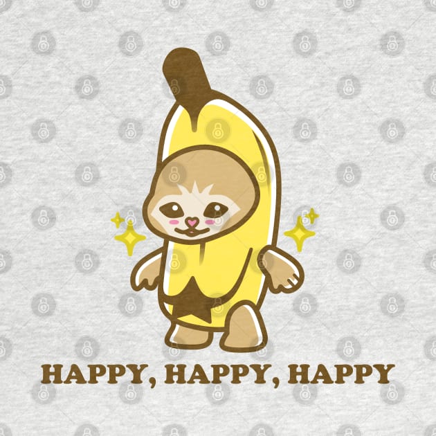 Happy, Happy, Happy Banana Cat - Cute Cartoon by SketchybyBee